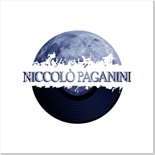 Niccolò Paganini blue moon vinyl Posters and Art